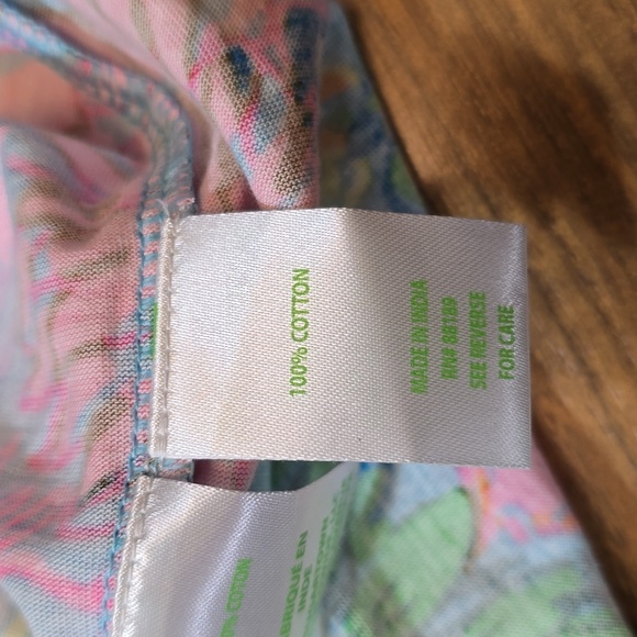 Lilly Pulitzer Alaina 3/4 Sleeve Dress - Seabreeze Blue Walking On Sunshine - Picture 8 of 10